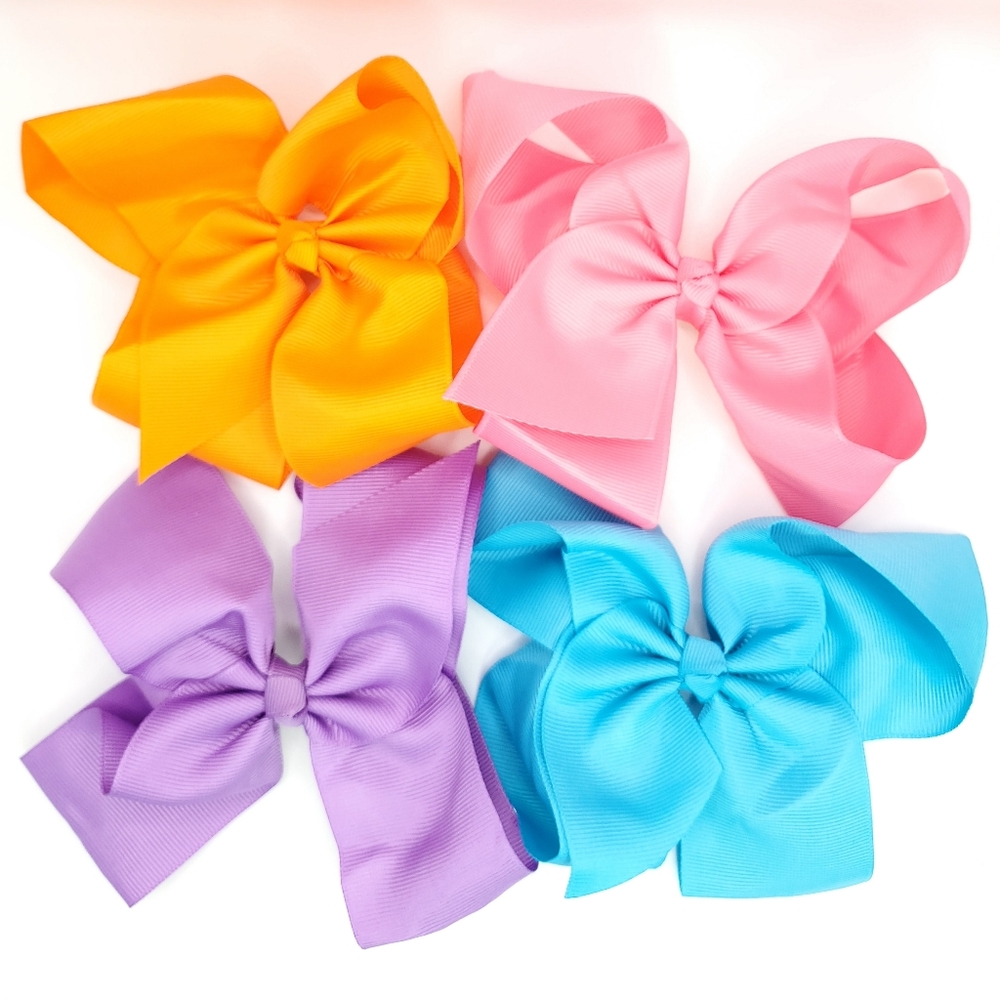 6" Hair Bows Clips